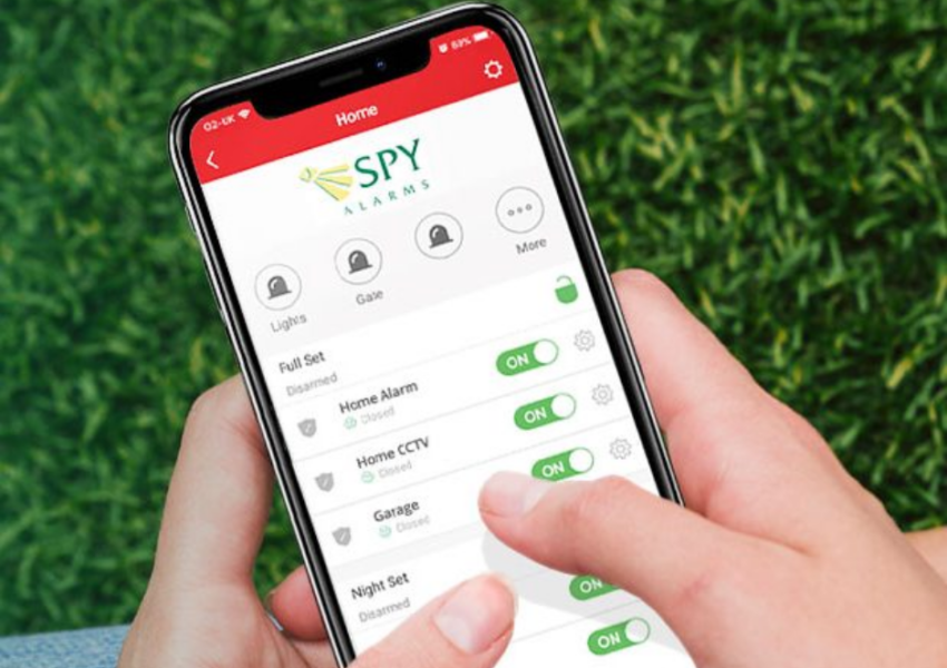 Spy Alarms app on a mobile phone